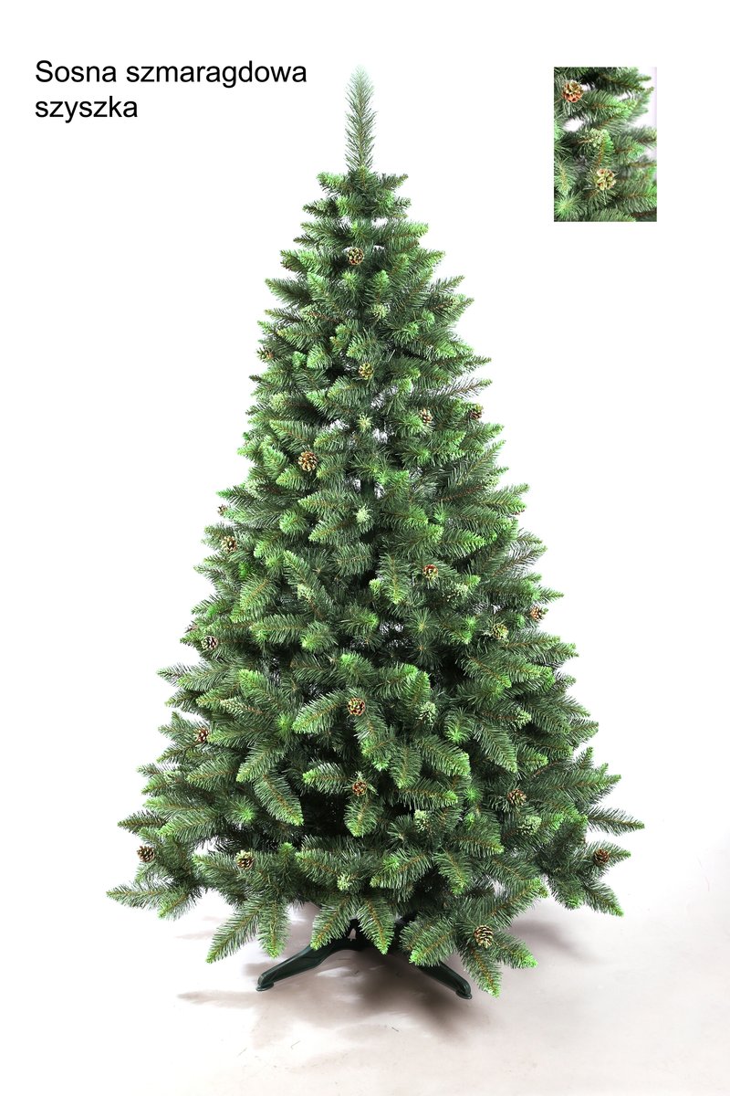Choinka Sztuczna Sosna Szmaragdowa Szyszka 100 cm – zdjęcie 3