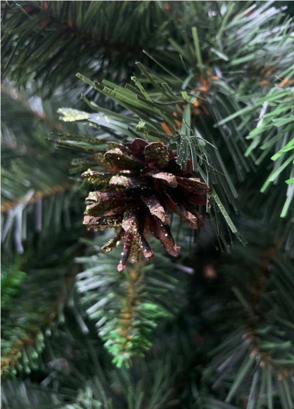Choinka Sztuczna Sosna Szmaragdowa Szyszka 220 cm – zdjęcie 6