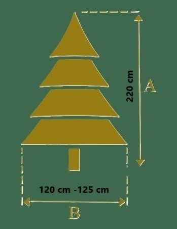 Choinka Sztuczna Sosna Szyszka Jarzębina 220 cm – zdjęcie 5